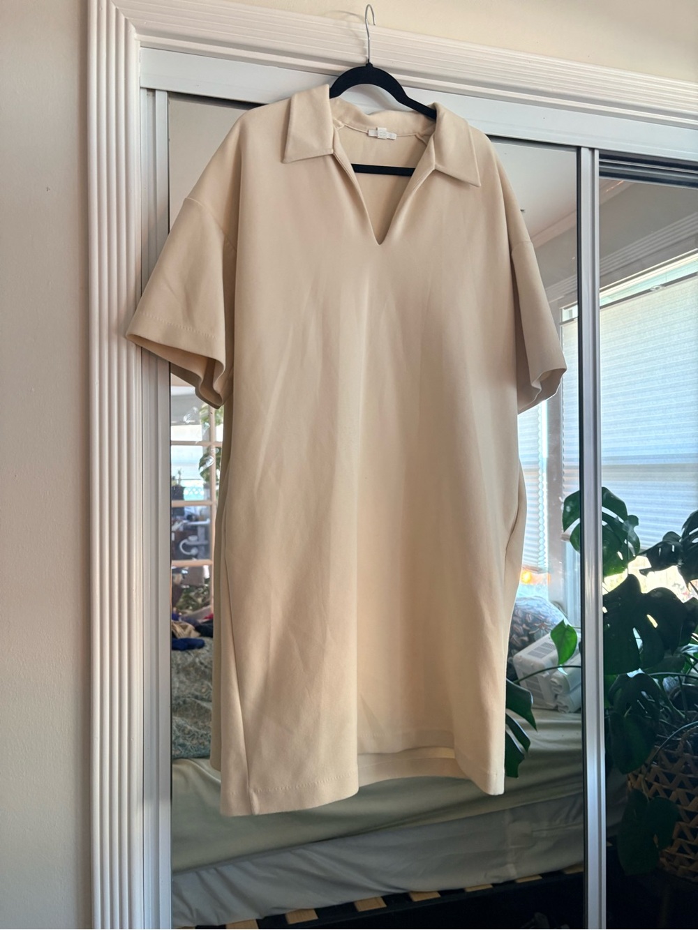COS Cream Midi Shirt Dress - Picture 6 of 6